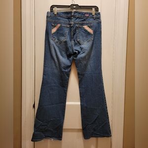 Lilly Pulitzer Women's Flared Low Rise Jeans With Pocket Design Size 10 Y2K
